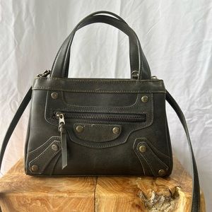 Vintage 90’s Nine West Vegan Leather Handbag with removable Crossbody Strap